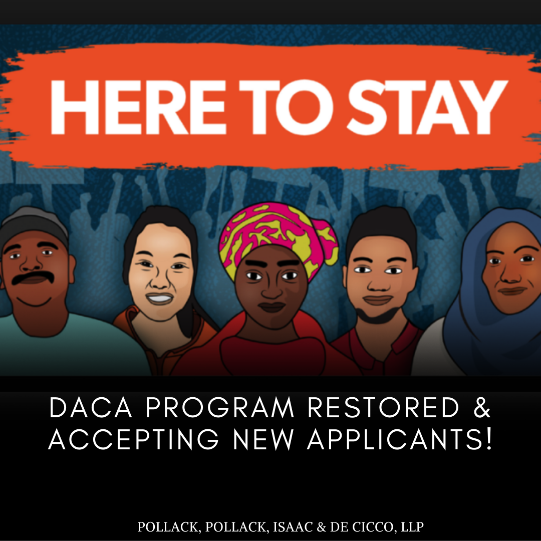 DACA Program Restored and Accepting New Applicants PPID